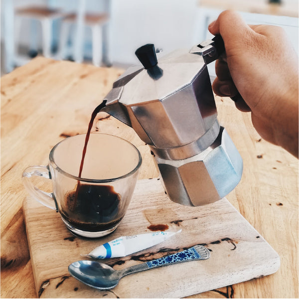 Moka Coffee Pot Metal Italian Hand Brewer Stovetop Espresso Pot