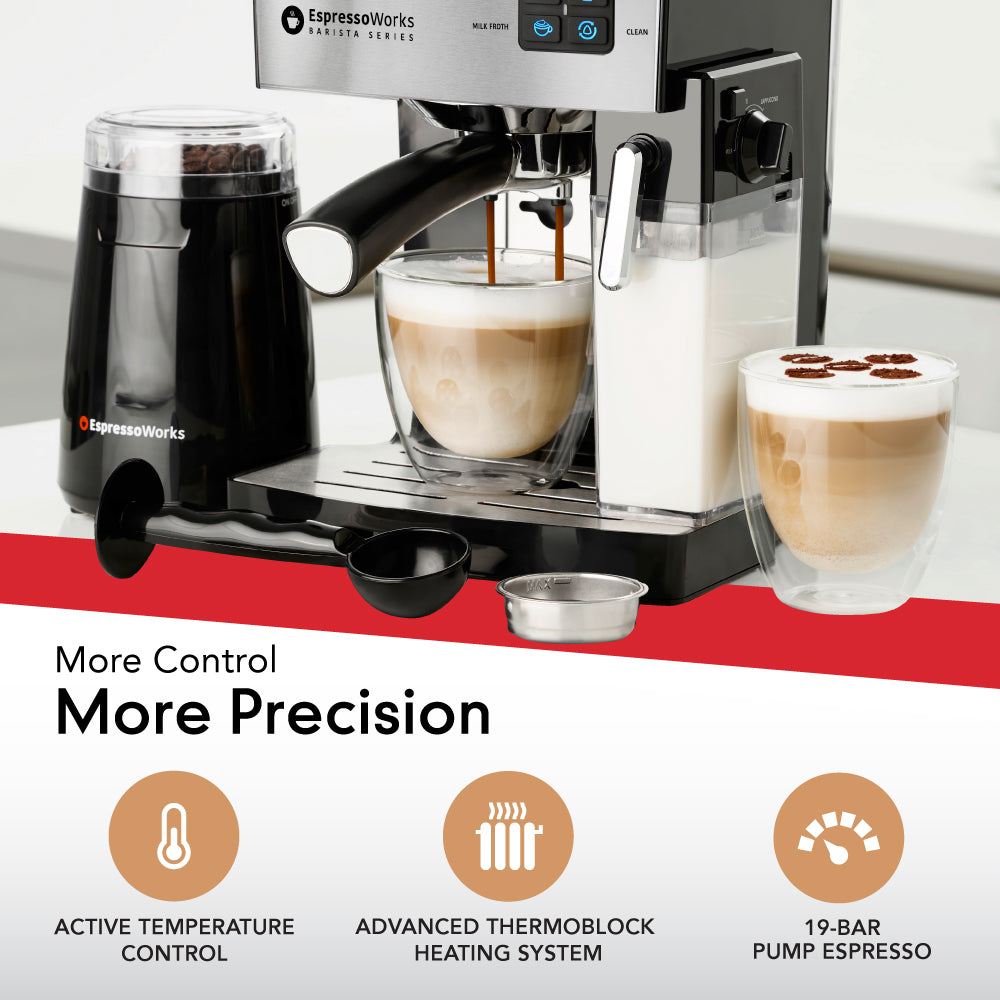 EspressoWorks 10-Piece Coffee and Espresso Machine Set