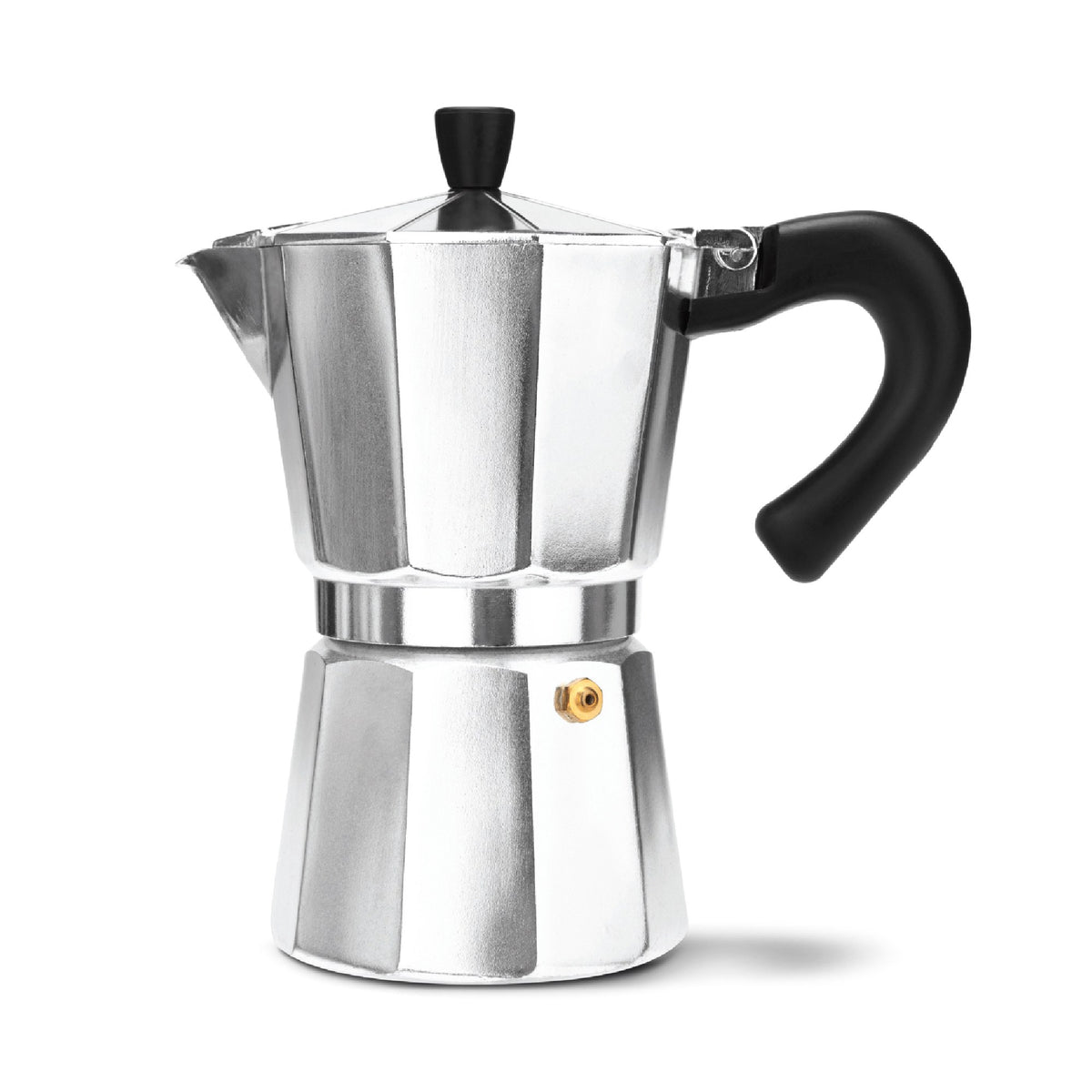 6-cup classic moka pot, front view