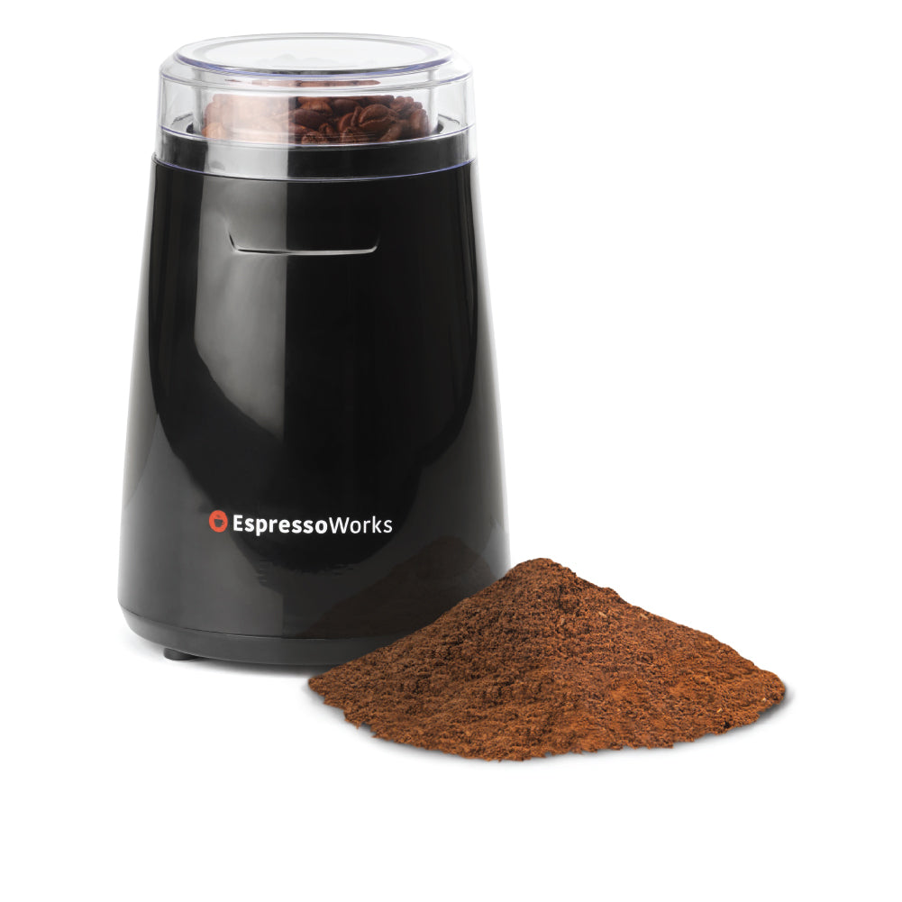 Grind your favorite coffee beans easily with the EspressoWorks Electric Coffee Grinder
