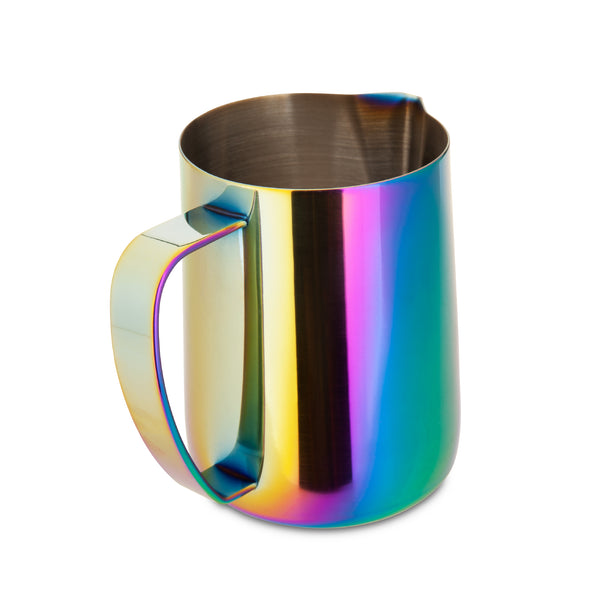 Rainbow Stainless Steel Milk Frothing Jug - 350ml | EspressoWorks