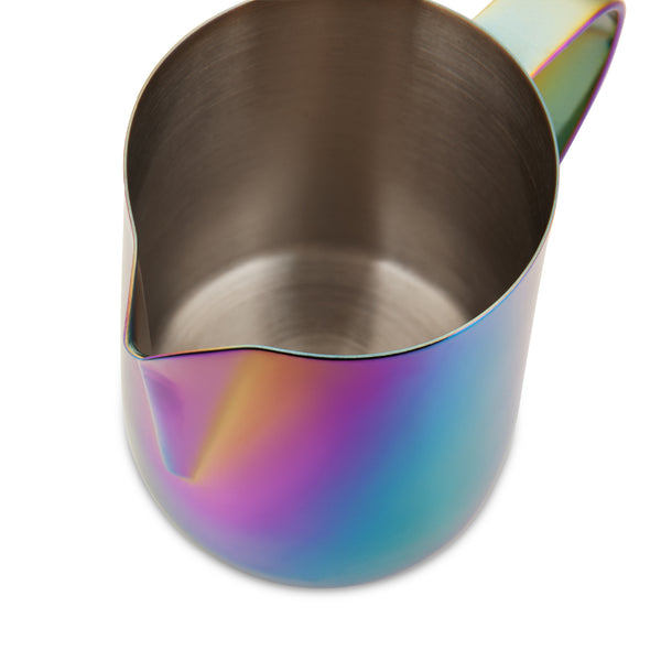 Rainbow Stainless Steel Milk Frothing Pitcher, 12oz