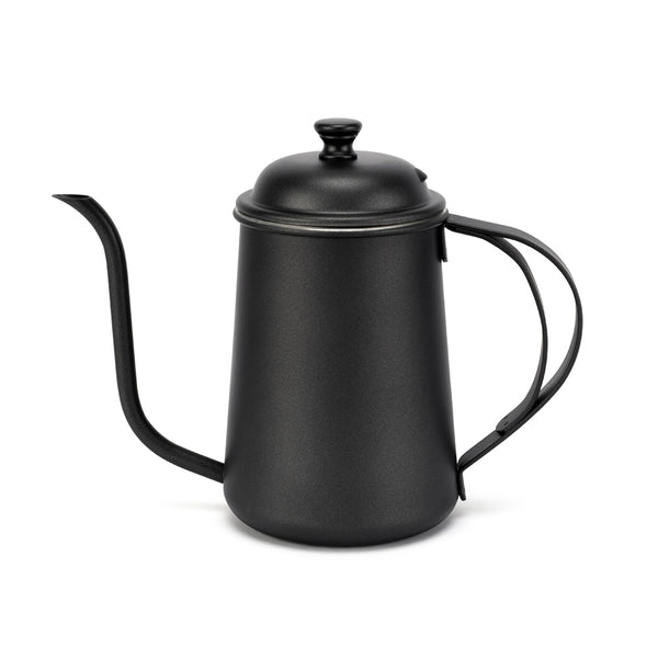 1pc Pour Over Coffee Kettle Gooseneck with Cover, Black Pour Over Coffee Kettle  Stainless Steel, Twine Handle, 600ml/20oz Coffee Kettle(Black)