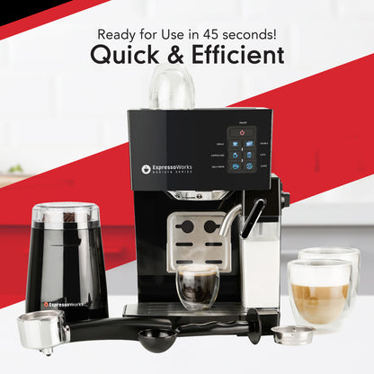EspressoWorks 10-Piece Coffee and Espresso Machine Set