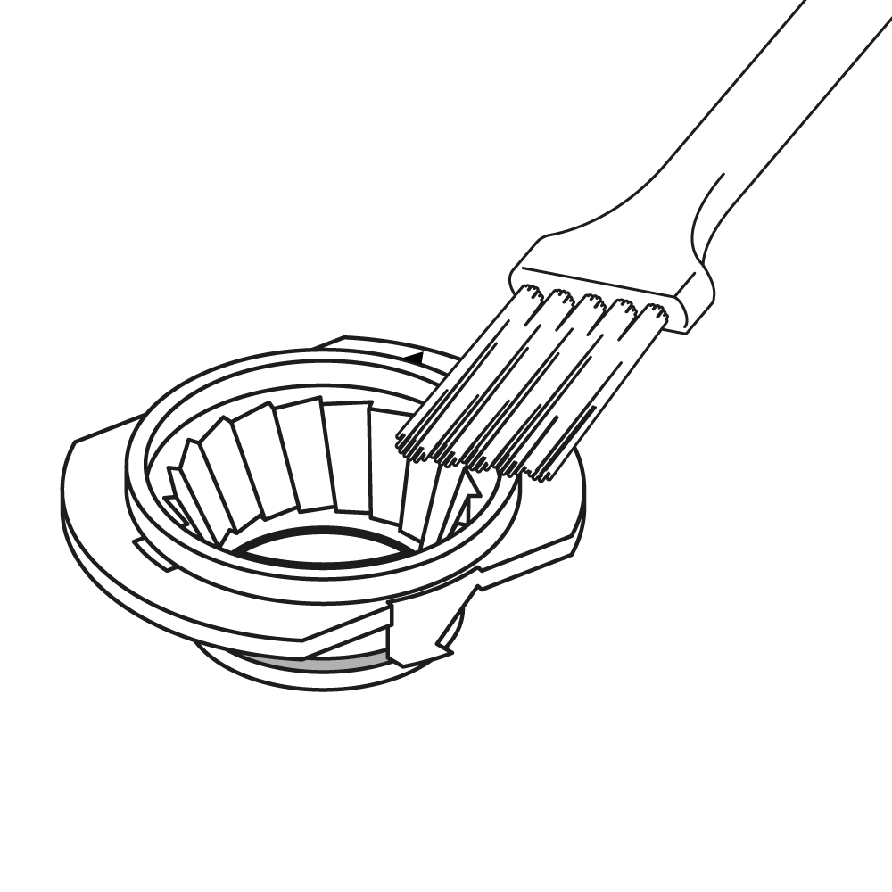 Step 2 - Clean the top burr