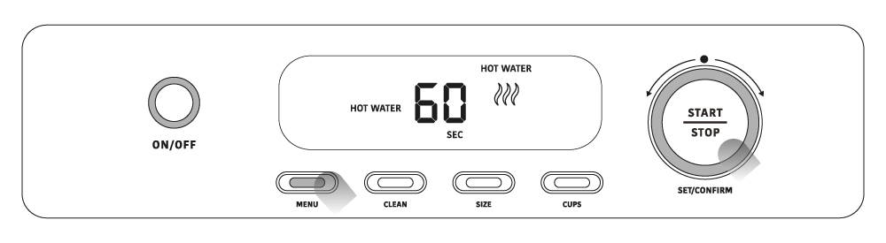 Hot water