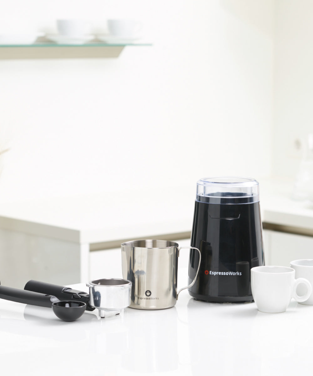 EspressoWorks Espresso Machines come in a complete set!