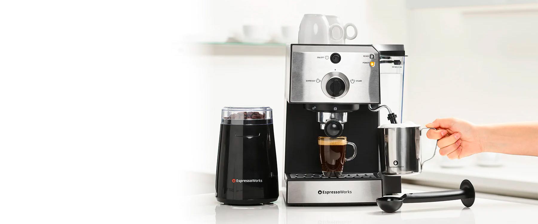 EspressoWorks 15-bar Espresso Machine