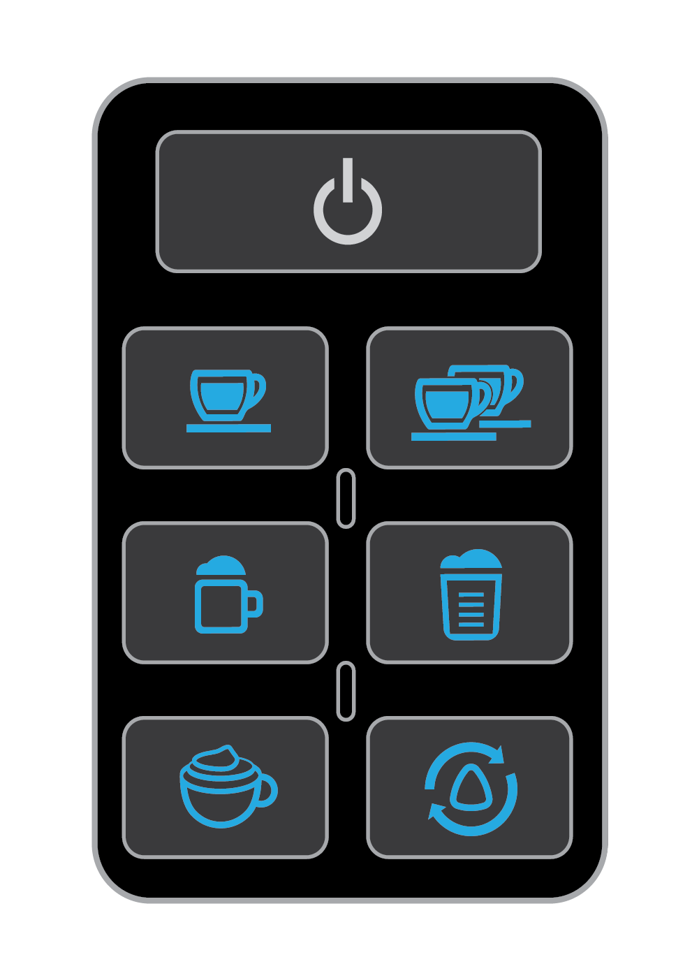 Some of the blue function lights are off or buttons aren't responding
