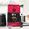 EspressoWorks 7-Piece Espresso Machine Set - Red