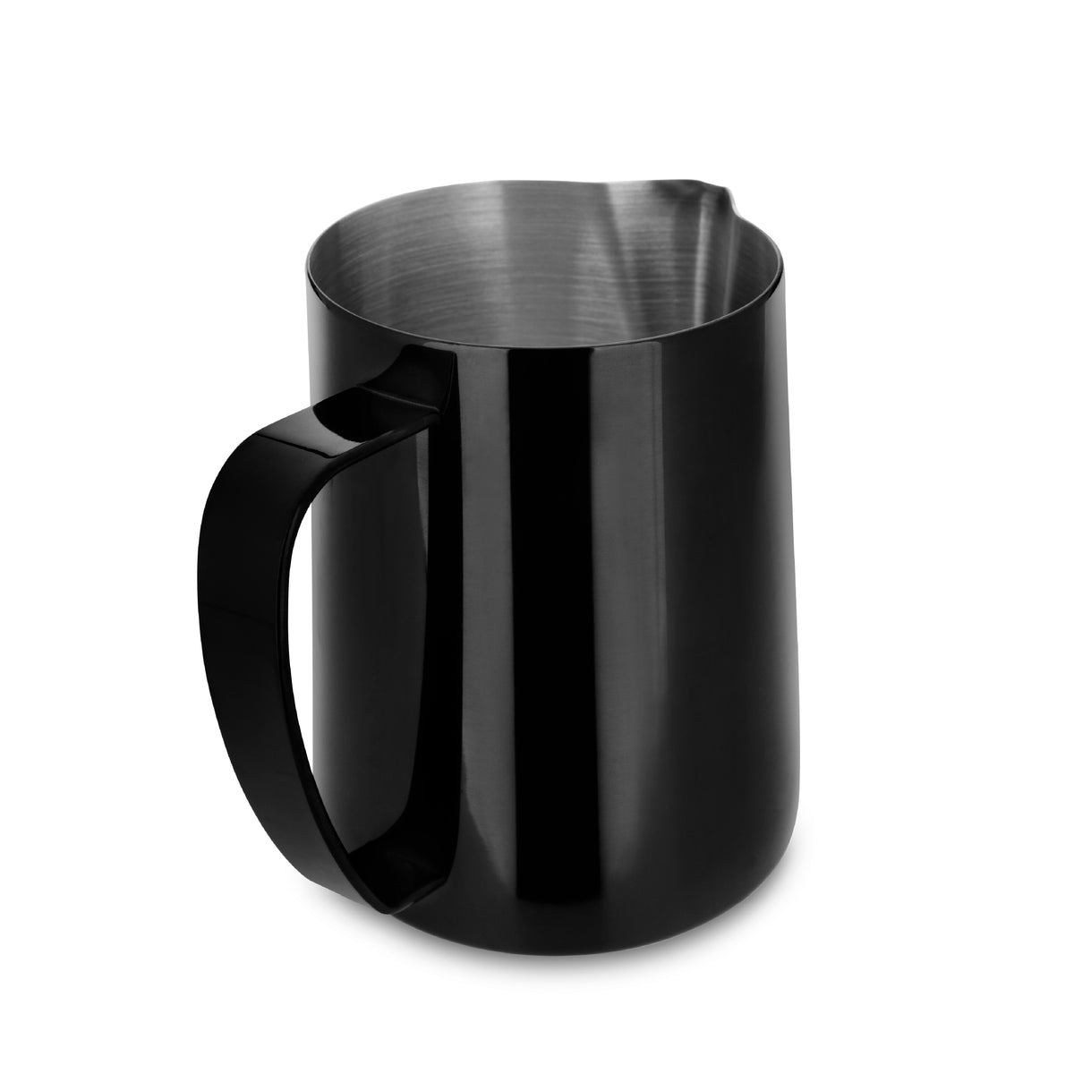 black milk frothing pitcher 600ml side view