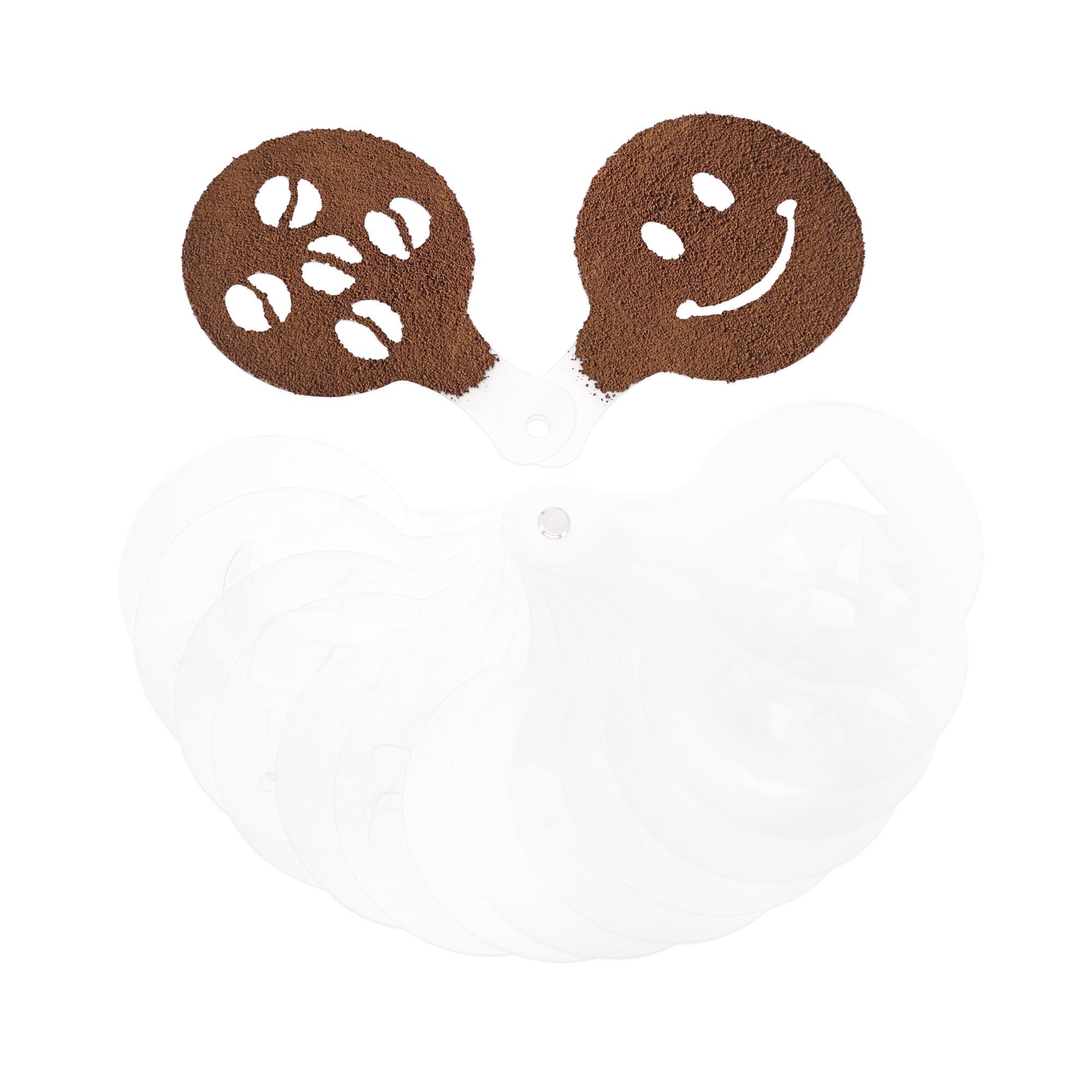 Latte Art Stencils 16-Piece Set