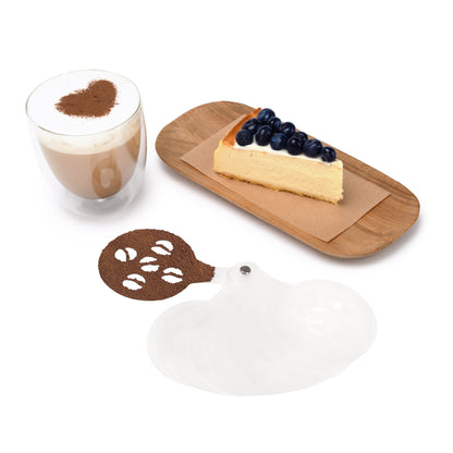 Latte Art Stencils 16-Piece Set