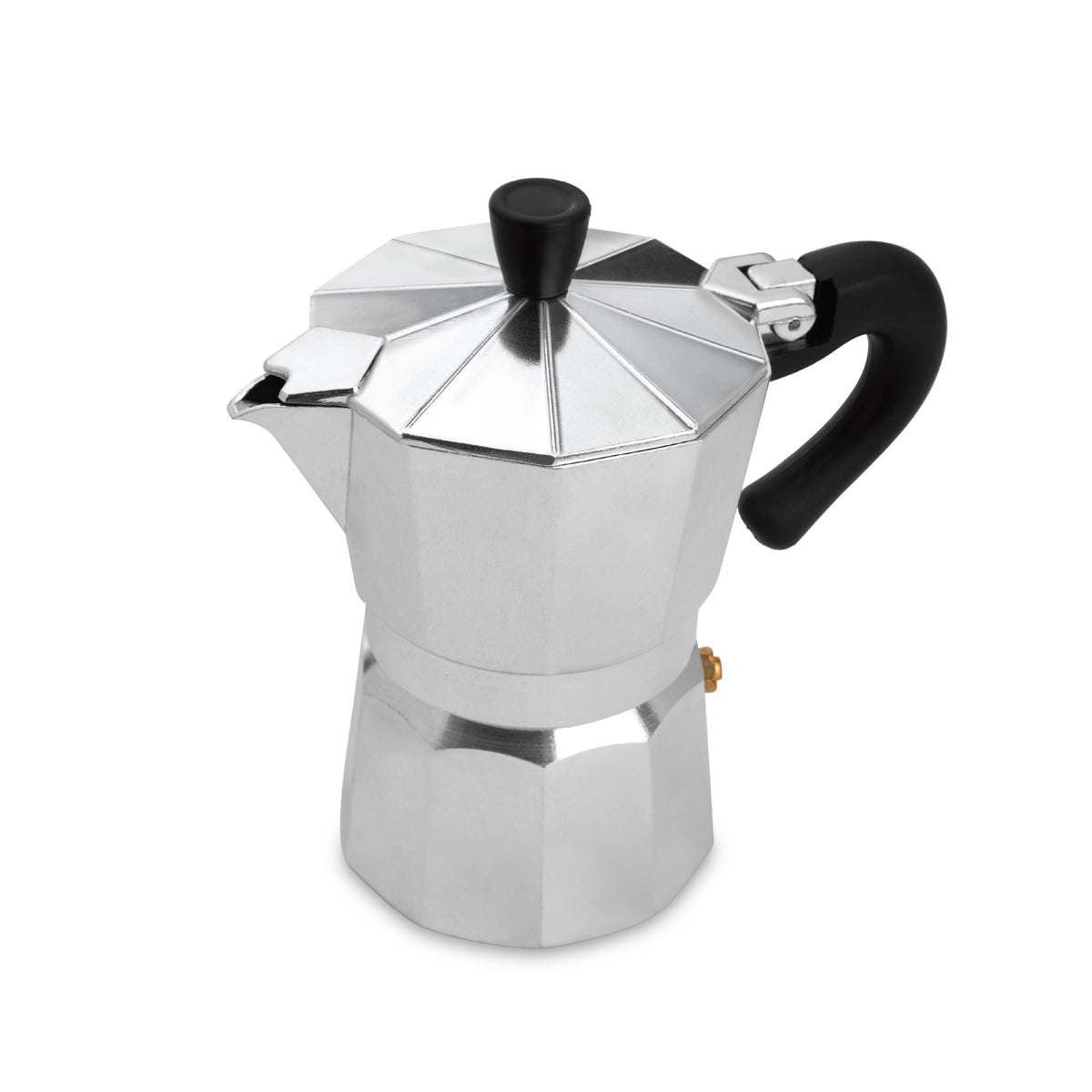 EspressoWorks 3-cup classic stovetop moka pot with black handle
