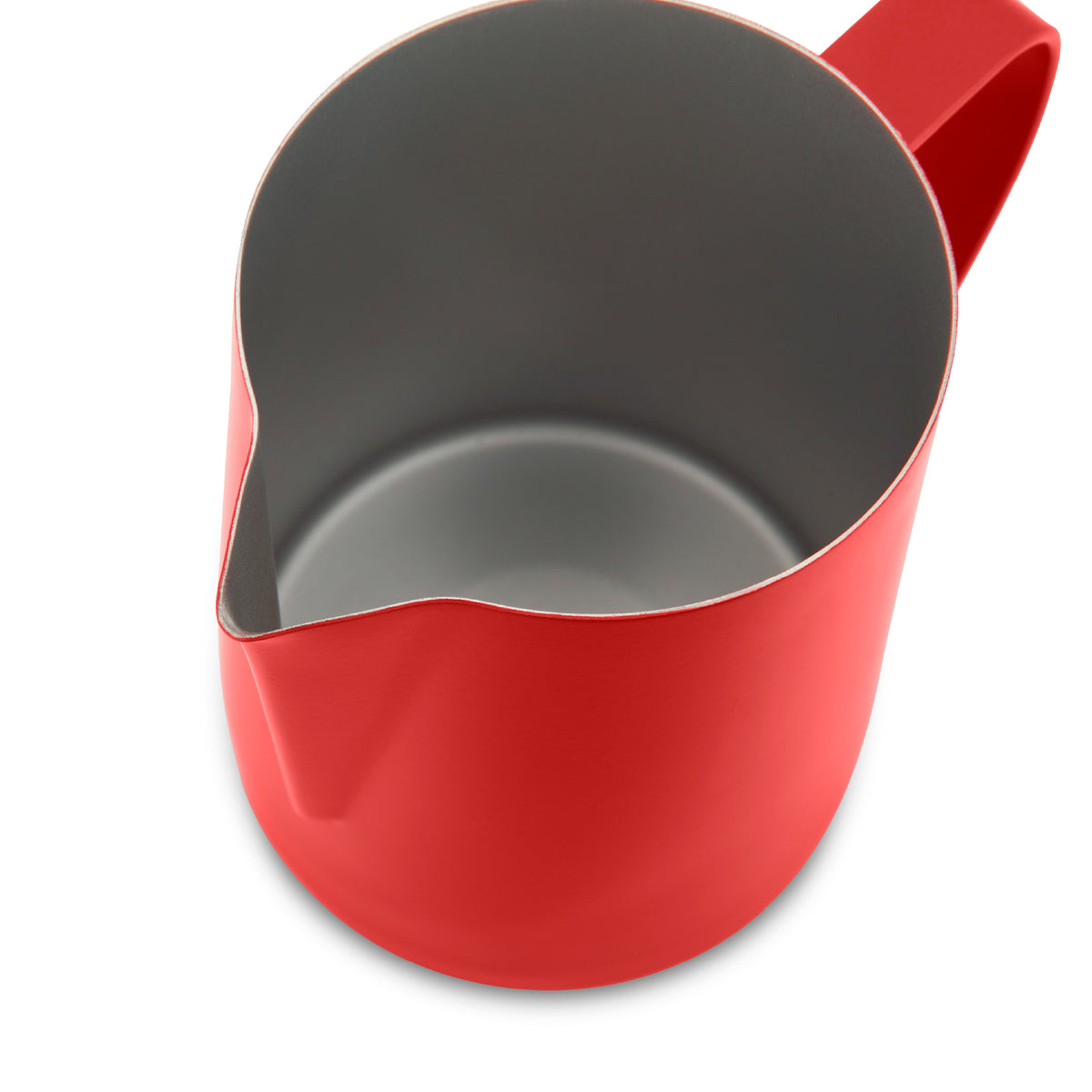 red milk frothing pitcher 600ml inner view 