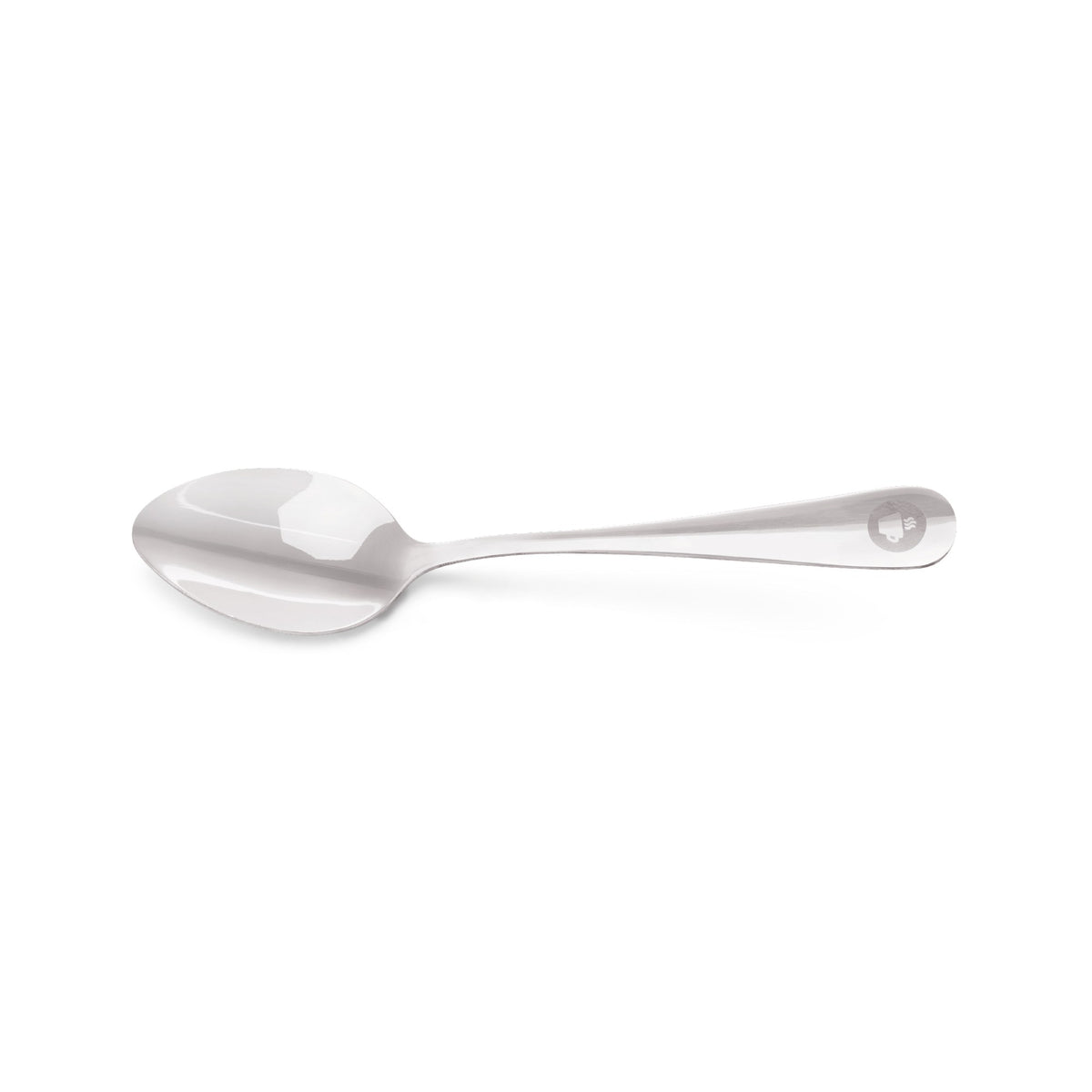 Tall coffee spoon showing the bowl and the hole in the handle