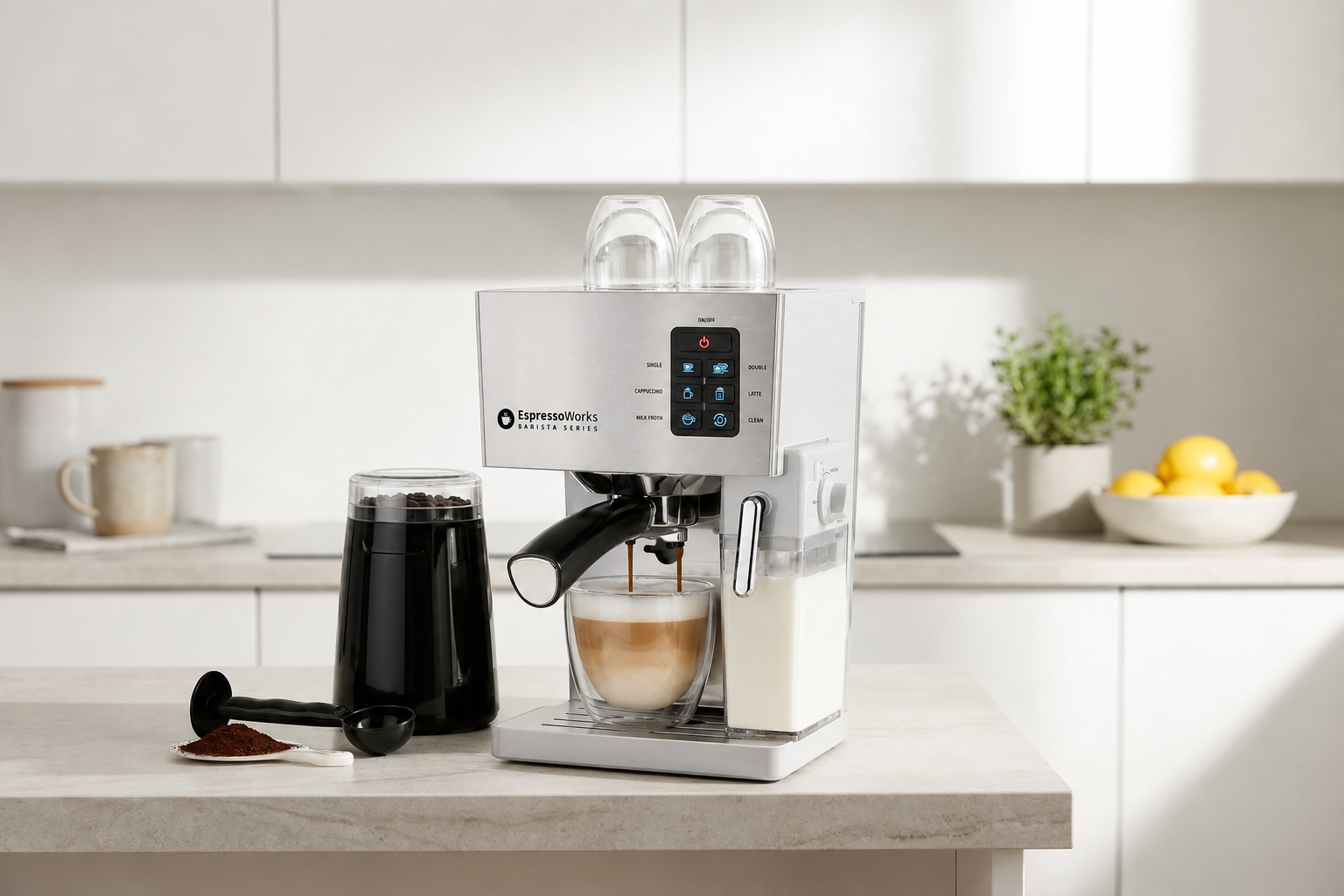 One-touch lattes with the 10-Piece