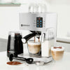 10-Piece White Espresso &amp; Cappuccino Maker Set