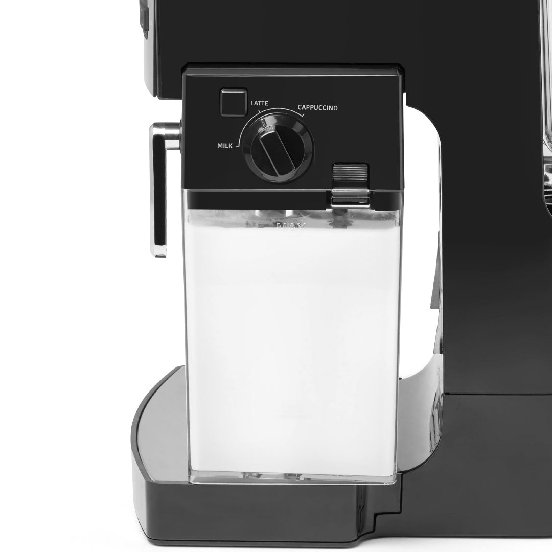 Milk Tank in place in the 10-piece 19-bar EspressoWorks Espresso &amp; Cappuccino Maker Set