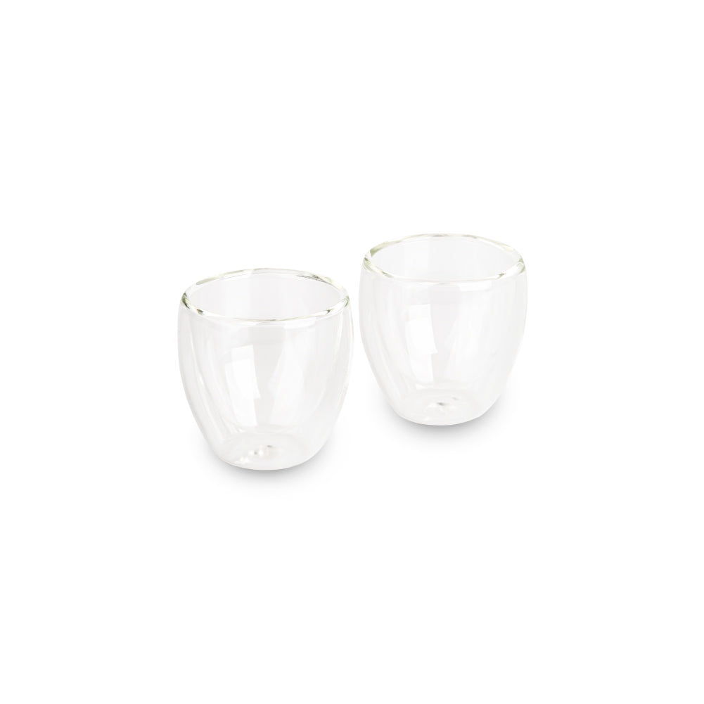 Glass Double Walled Espresso Cups Set of 4 - Wide Italian Style Clear 2.6  OZ Doppio Cups - Espresso …See more Glass Double Walled Espresso Cups Set  of