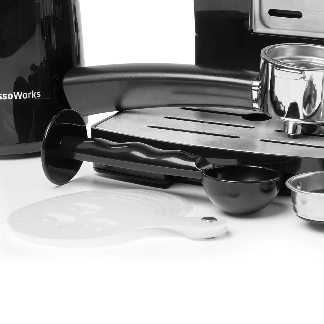 Scoop and Tamper with other accessories and replacement parts available with EspressoWorks