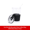 Eco-friendly Reusable Glass Coffee Mug with Glass Straw as part of the Pour Over Bundle by EspressoWorks