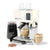 10-Piece Cream Espresso & Cappuccino Maker Set making a cappuccino