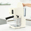 Easily remove, refill, and clean the water tank of the 10-Piece Cream Espresso &amp; Cappuccino Maker Set
