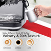 Milk Frothing function of the EspressoWorks 30-Piece BArista Pro Espresso and Cappuccino Coffee Machine with Digital Display