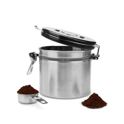 EspressoWorks Airtight Coffee Canister Container with Stainless Steel Spoon