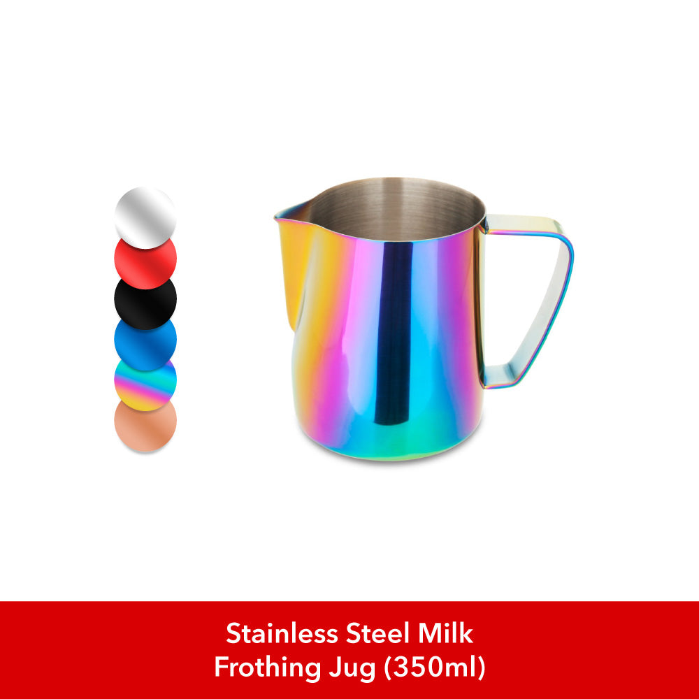 Stainless Steel Milk Frothing Jug in The Big Barista Basics Bundle (16-Piece Bundle) - EspressoWorks