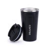 black travel mug 17oz front view opened 