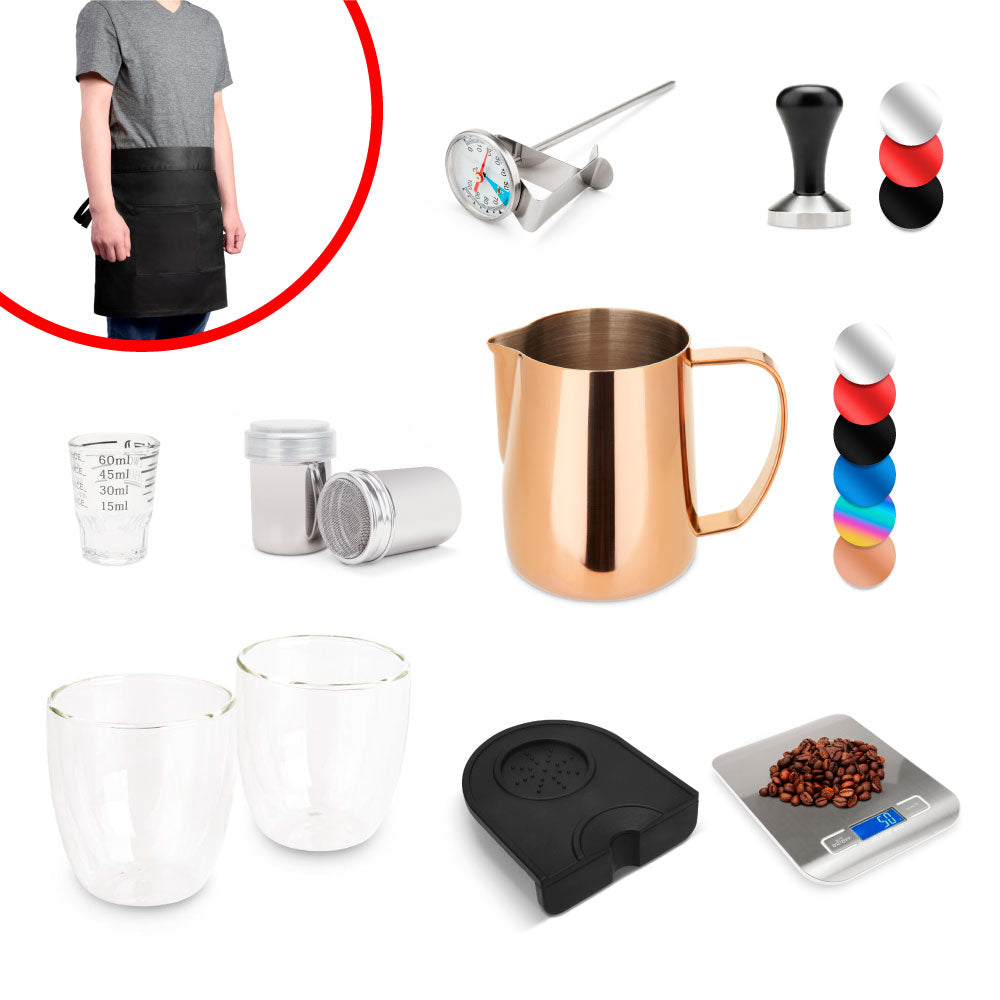 Basic Barista Kit Tools, Milk Pitcher, Shaker
