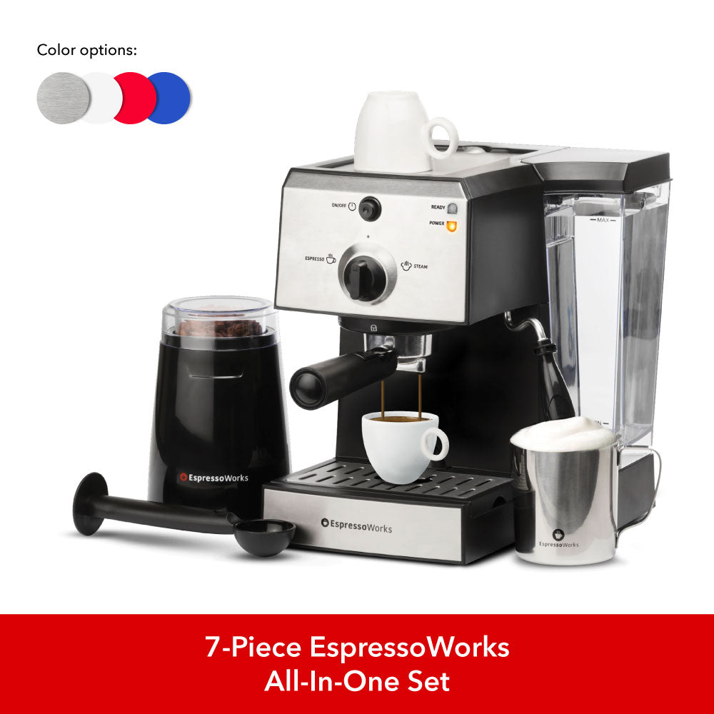 7-Piece EspressoWorks All-In-One Set in The College Coffeeholic Bundle (10-Piece Bundle) - EspressoWorks