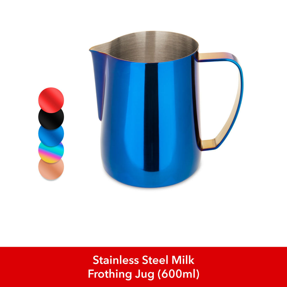 Stainless Steel Milk Frothing Jug in The Doppio Espresso Bundle (9-Piece Bundle) - EspressoWorks
