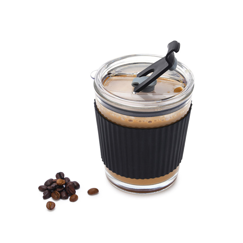 Glass Coffee Travel Mug, Double Wall Reusable Glass Travel Mug