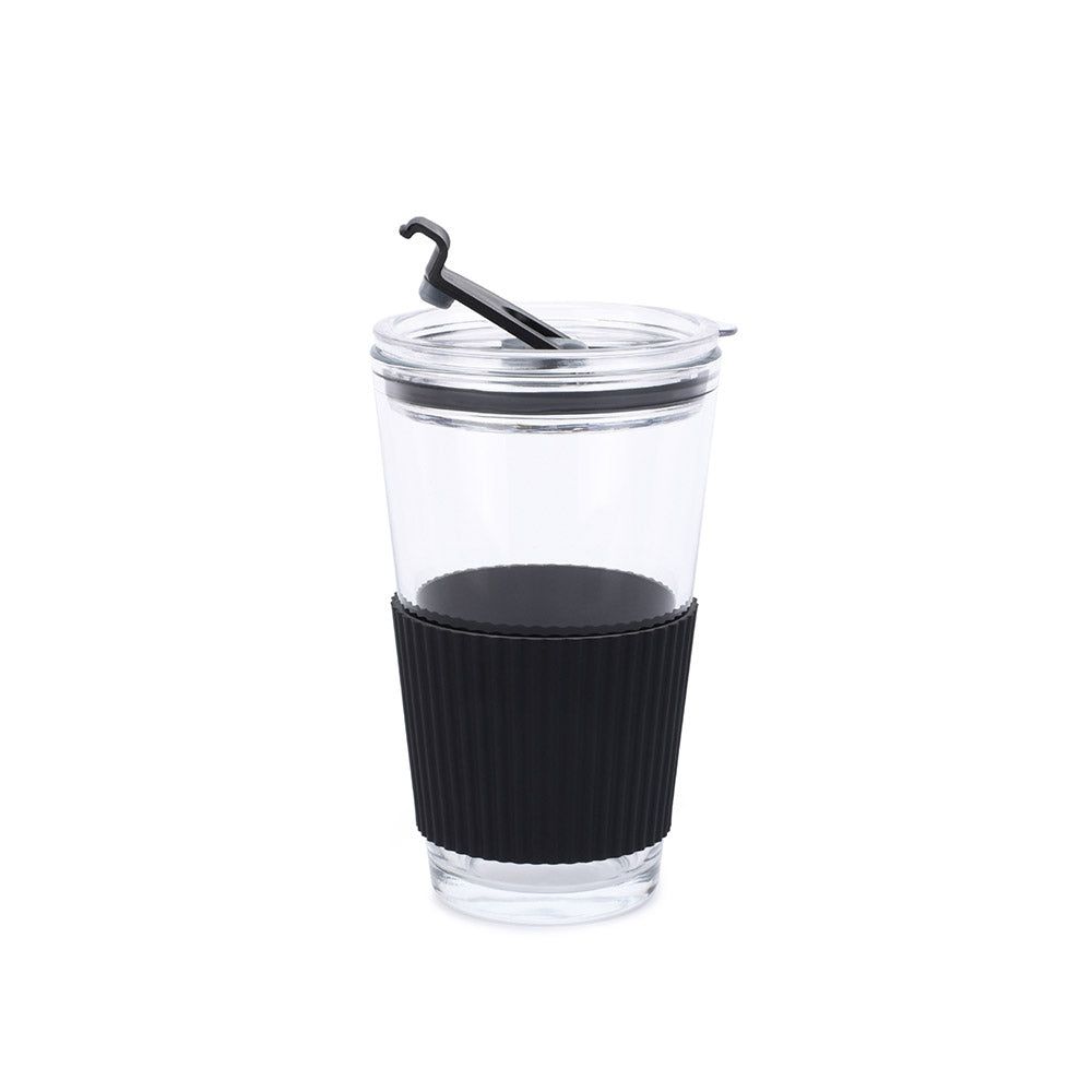 Glass Coffee Cup Lid Straw, Glass Tumbler Lid Straw
