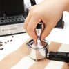 EspressoWorks Espresso Tamper Stainless Steel expertly tamps in coffee grinds to make a puck for a balanced brew