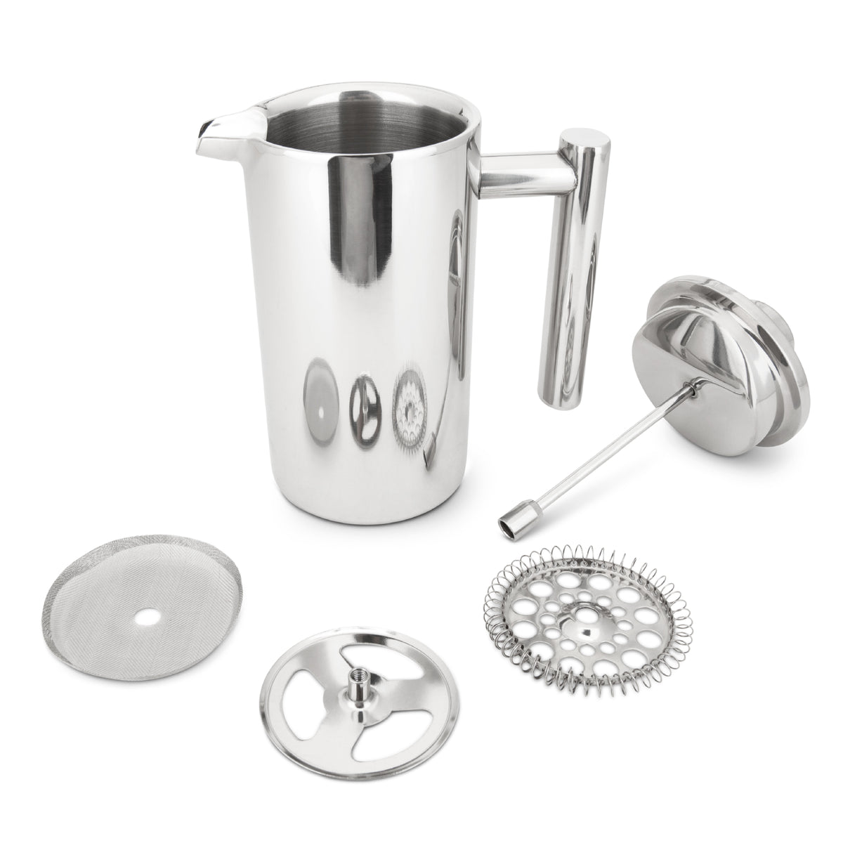 All the parts includes in the EspressoWorks French Press Coffee Maker