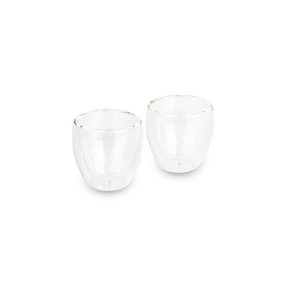 glass coffee cups 2.7oz front view