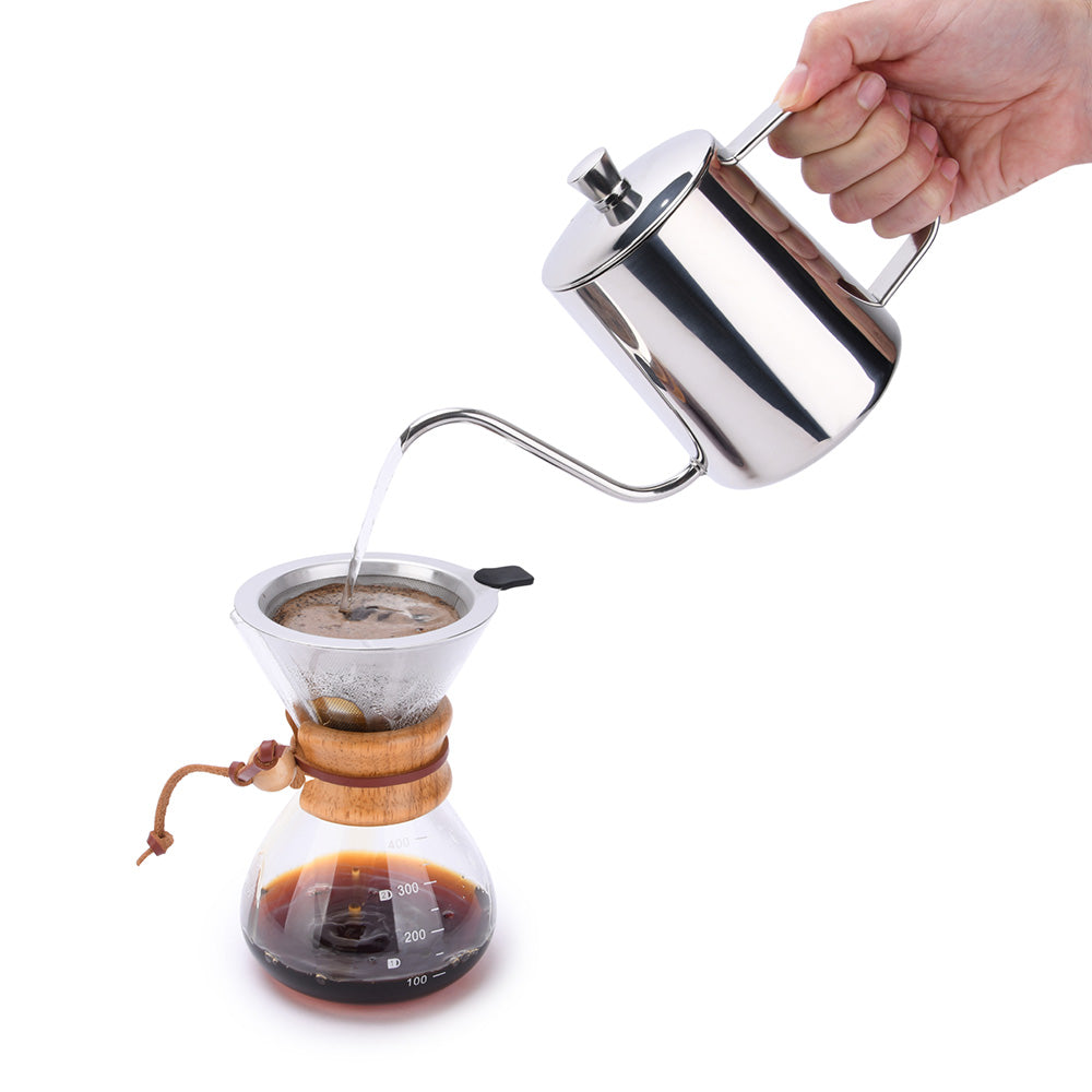 Shop the EspressoWorks Glass Coffee Dripper and Carafe Set with Reusable Metallic Filter, 13.5oz at espresso-works.com