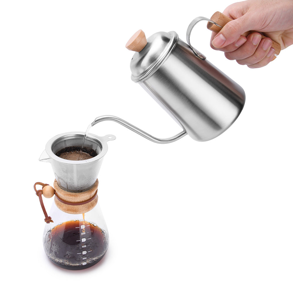 Shop the EspressoWorks Glass Coffee Dripper and Carafe Set with Reusable Metallic Filter, 20oz at espresso-works.com