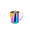 iridescent milk frothing pitcher 350ml front view