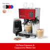 10-Piece Espresso &amp; Cappuccino Maker Set in The Lady Java Bundle (10-Piece Bundle) - EspressoWorks