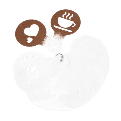 Shop the EspressoWorks Latte Art Stencils 19-Piece Set at espresso-works.com