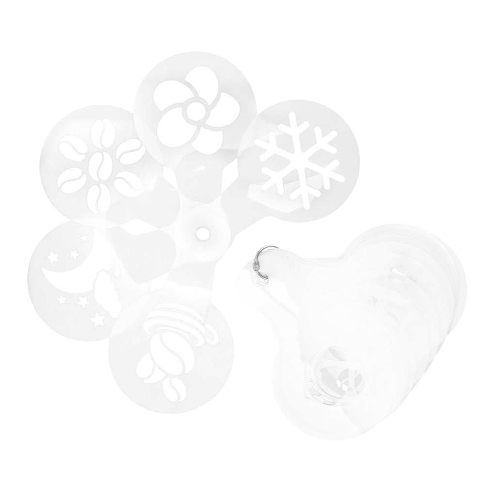 Shop the EspressoWorks Latte Art Stencils 19-Piece Set at espresso-works.com