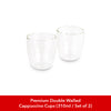 Premium Double-Walled Cappuccino Cups Set in The Manhattan Barista Bundle (9-Piece Bundle) - EspressoWorks