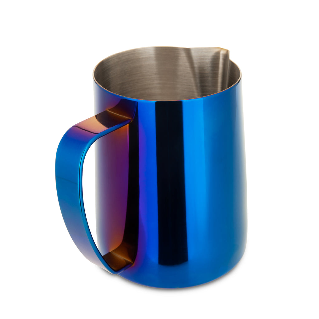 EspressoWorks Stainless Steel Milk Frothing Jug - Blue (600ml)