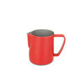 red milk frothing pitcher 300ml front view