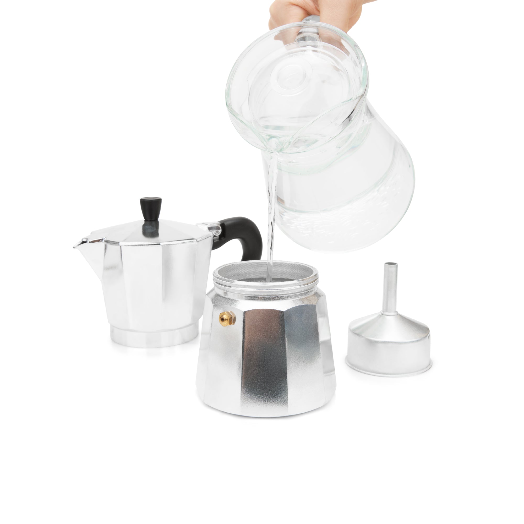 Moka Pot Espresso Maker 6 Cup Capacity Model Rupple - ShopiPersia